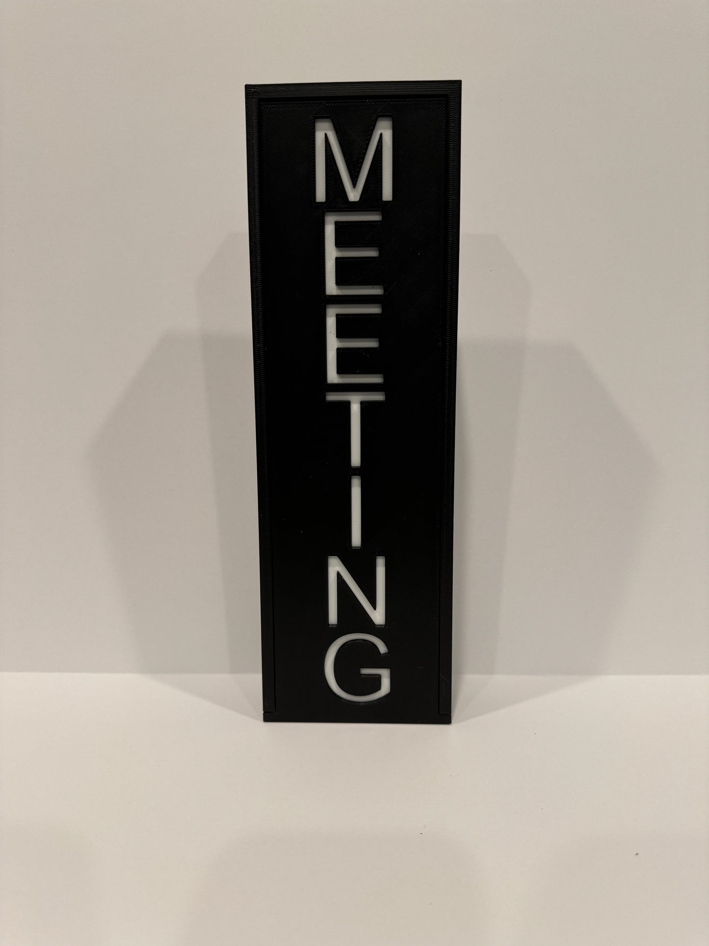 Battery Wireless Light Up Sign RGB w/ Remote Meeting / Busy / Personalized